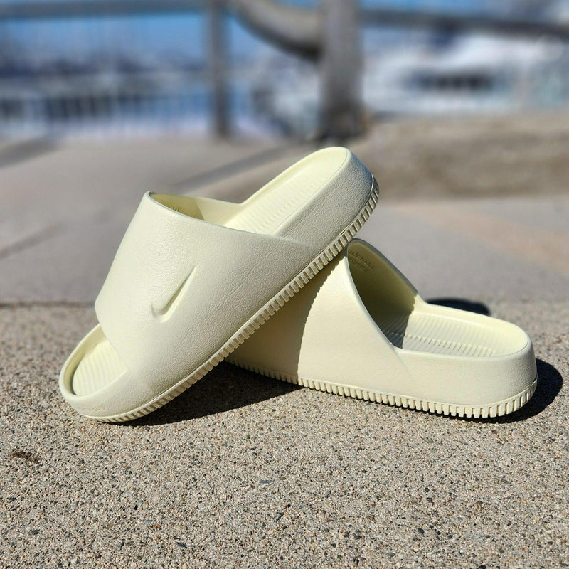 Wmns Nike Calm Warm Light Beige Alabaster DX4816-701 Slide Slippers Sandal
