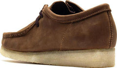 Clarks Wallabee Beeswax Leather Brown Beige 26156605 Moccasin Shoe Trainer