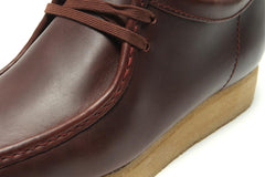 Clarks Wallabee Deep Red Leather 26179192 Casual Boat Shoes