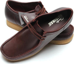 Clarks Wallabee Deep Red Leather 26179192 Casual Boat Shoes