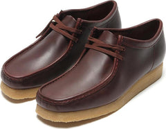 Clarks Wallabee Deep Red Leather 26179192 Casual Boat Shoes