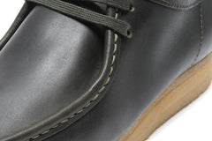 Clarks Wallabee Forest Green Leather Black Brown 26179193 MoccasinShoe Trainer