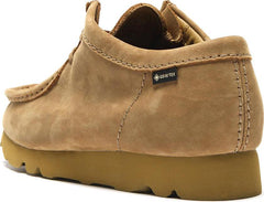 Clarks Wallabee GTX Oakmoss Nubuck Beige Brown Gold 26177731 Moccasin Shoe