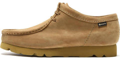Clarks Wallabee GTX Oakmoss Nubuck Beige Brown Gold 26177731 Moccasin Shoe