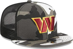 New Era Washington Commanders Gray White Red Yellow 9Fifty 950 Patch Snapback