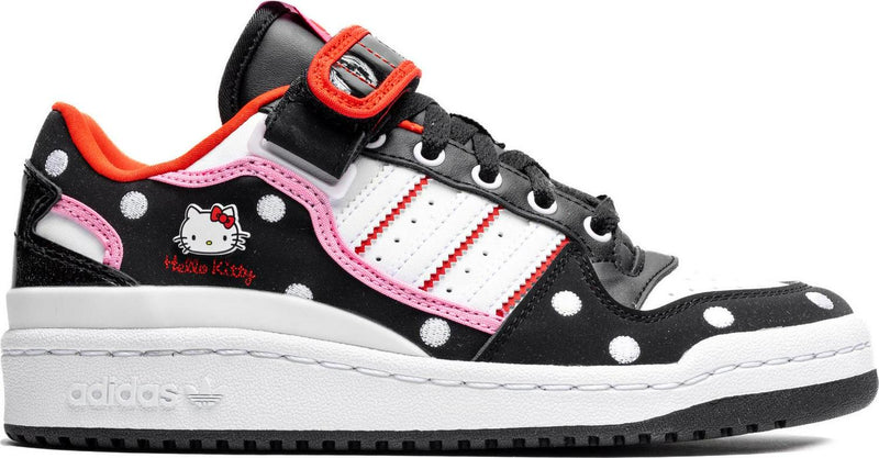 Wmns Adidas Hello Kitty Forum Black White Pink Orange GW7167 Sneaker Shoe