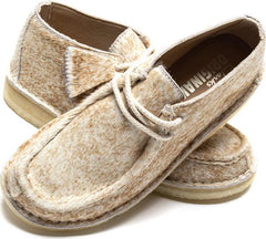 Wmns Desert Nomad Speckled Hair-On Beige White Brown 26178079 Moccasin Shoe