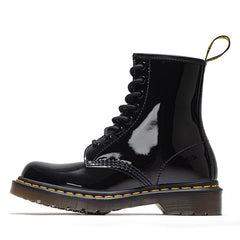 Wmns Dr. Martens 1460 Black Patent Lamper Brown 11821011 Snow Rain Casual Boat