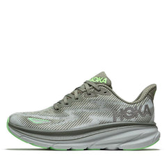 Wmns Hoka Clifton 9 Olive Haze Mercury Green Silver Grey 1127896-OHMR Sneaker