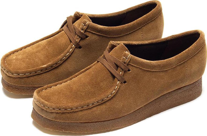 Wmns Clarks Wallabee Cola Suede Brown Beige 26168668 Moccasin Casual Shoe
