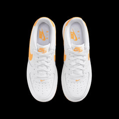 Kids Nike YOUTH AIR FORCE 1 GS UNIVERSITY GOLD White FV5948-109 Sneaker Shoe