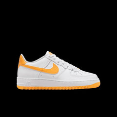 Kids Nike YOUTH AIR FORCE 1 GS UNIVERSITY GOLD White FV5948-109 Sneaker Shoe