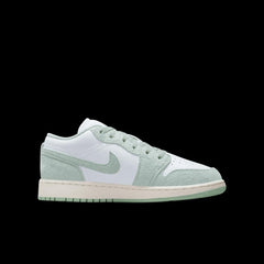 Kids Nike Youth Air Jordan 1 Low Seafoam White Blue FN9137-131 Sneaker Shoe
