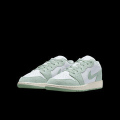 Kids Nike Youth Air Jordan 1 Low Seafoam White Blue FN9137-131 Sneaker Shoe