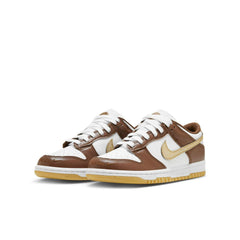 Kids Nike Dunk Youth GS WHITE METALLIC GOLD CACAO Brown Beige HM3725-171 Sneaker