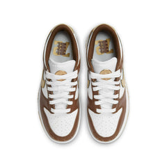 Kids Nike Dunk Youth GS WHITE METALLIC GOLD CACAO Brown Beige HM3725-171 Sneaker