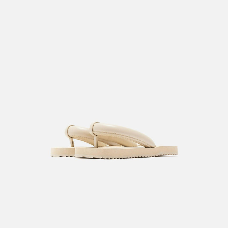WMNS Yume Yume Suki Flat Slip on Beige YYPF0001 Slide Slippers Sandals