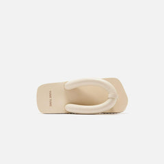 WMNS Yume Yume Suki Flat Slip on Beige YYPF0001 Slide Slippers Sandals