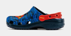 Superman Classic Clog Preschool/Grade School Sandals (Blue/Red)