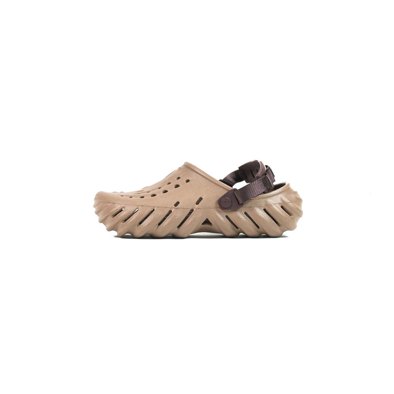 Crocs Echo Clog Latte Beige Brown 207937-2Q9 Slide Sandal Slipper
