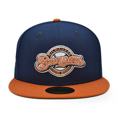 Milwaukee Brewers 2002 ALL-STAR GAME New Era 59Fifty Fitted Hat - Navy/Texas Orange