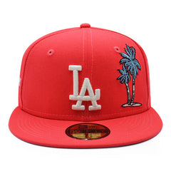 Los Angeles Dodgers 50Th Anniversary Exclusive New Era 59Fifty Fitted Hat – Infrared/Icy Blue