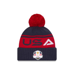 2025 Ryder Cup Team USA Red Pom Knit Hat