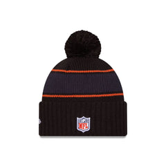Chicago Bears 2024 Cold Weather Black Pom Knit Hat