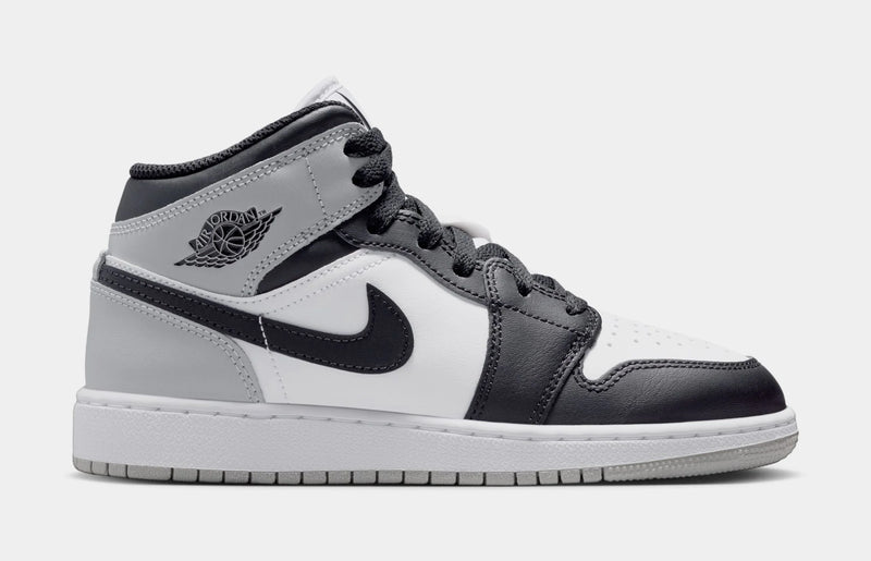 Air Jordan 1 Mid Grade School Lifestyle Shoes (White/Black/Rust/Pin)