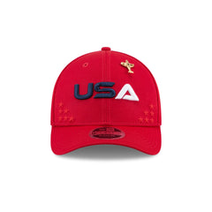 2025 Ryder Cup Team USA Red 9FORTY M-Crown Snapback Hat
