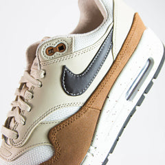Wmns Nike Air Max 1 '87 Velvet Brown Sanddrift Sail White Beige Black Sneaker Shoe Trainer