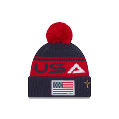 2025 Ryder Cup Team USA Red Pom Knit Hat
