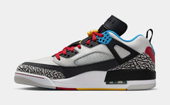 Spizike Low SE Mens Basketball Shoes (Neutral Grey/Varsity Maize/Surf Blue)