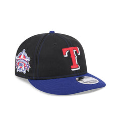 New Era 9Fifty Retro Crown Texas Rangers 1995 All Star Game Patch Snapback Hat - Black, Royal