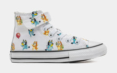 Chuck Taylor All Star Bluey & Bingo Preschool Lifestyle Shoes (White/Blue)