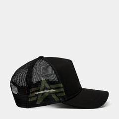 Texas Rangers Alpha Industries Snapback Mens Hat (Black/Gold)