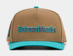 Arizona Diamondbacks Khaki 950AF Snapback Mens Hat (Khaki/Blue)
