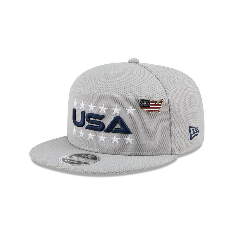 2025 Ryder Cup Team USA Gray Split Panel 9FIFTY Snapback Hat