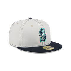 New Era 59Fifty Seattle Mariners Hat - Grey, Navy
