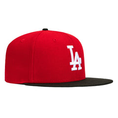 New Era 59Fifty Los Angeles Dodgers Hat - Red, Black, White