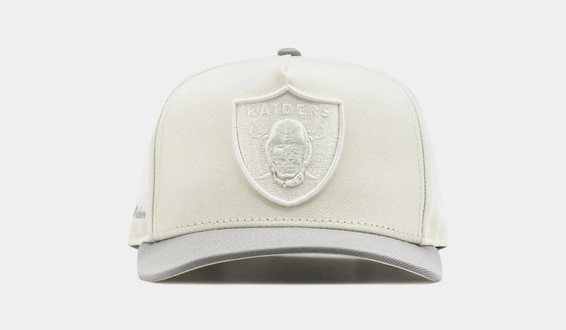 Shoe Palace Exclusive Las Vegas Raiders Chrome 950AF Curve Mens Hat (Chrome Grey)