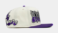 All Star Sacramento Kings 950AF Snapback Mens Hat (White/Purple/Grey)