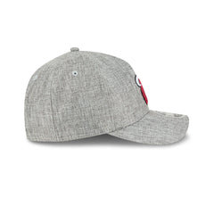 Miami Heat Cotton Weave Gray 9FORTY M-Crown A-Frame Snapback Hat