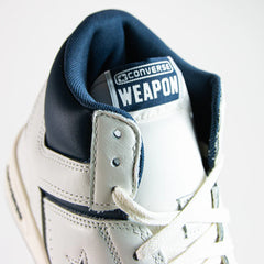 Converse Weapon Mid Vintage White Navy Blue Egret A09879C Sneaker Shoe Trainer