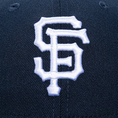 New Era 59Fifty Blue Hour San Francisco Giants 60Th Anniversary Patch Hat - Navy