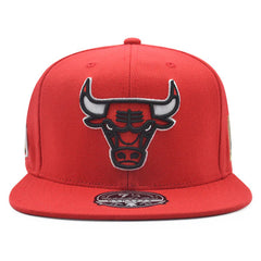 Chicago Bulls 1996 NBA Finals Champions Mitchell & Ness Dynasty HWC Collection Fitted Hat - Red