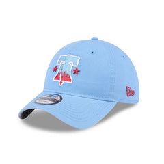 New Era 9Twenty Philadelphia Phillies City Patch Bell Strapback Hat - Light Blue