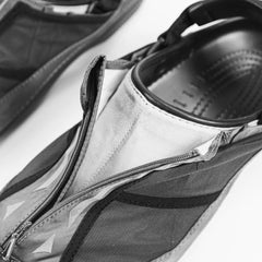 Crocs Classic Energy Running Vest Black Silver Gray 209747-001 Slide Sandal Slipper