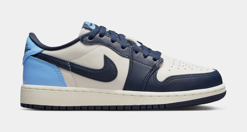 Air Jordan 1 Retro Low OG Obsidian Grade School Lifestyle Shoes (Obsidian/University Blue/Sail)