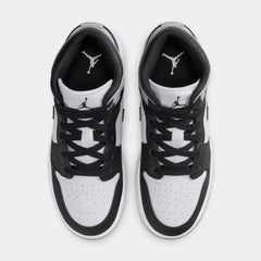 Air Jordan 1 Mid Grade School Lifestyle Shoes (White/Black/Rust/Pin)